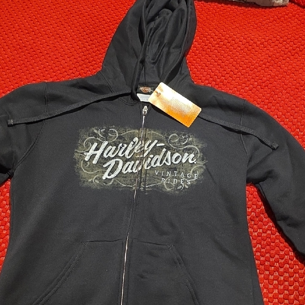 Harley-Davidson Zip-Up Hoodie, Brand New With Tags